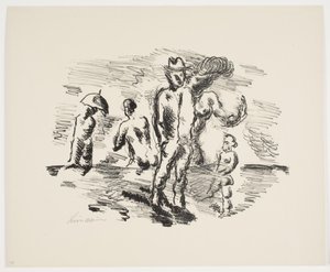 Ark fra "Klingens Kunstnermappe nr. 2" av Vilhelm Lundstrøm