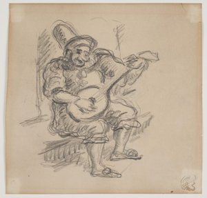 Lute som spiller klovn av Vilhelm Lundstrøm