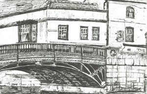 Cambridge, 2008, (blekk på papir) av Vincent Alexander Booth