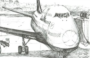 Jumbo Jet på Logan flyplass, 2003 av Vincent Alexander Booth
