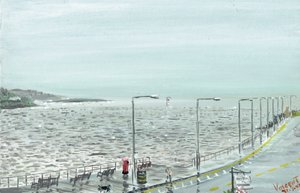 Oban Scotland, 2007, (akryl på lerretstavle) av Vincent Alexander Booth
