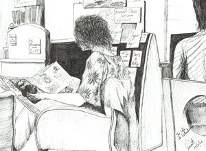 Lesing i Waterstones bokhandel Manchester, 2007 av Vincent Alexander Booth