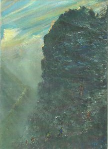 Steinete stigning opp på fjellet, 2011 av Vincent Alexander Booth