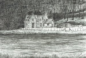 hus over elven Spey, 2006 av Vincent Alexander Booth