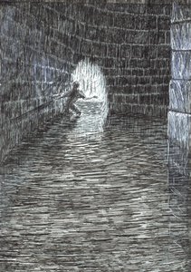 side 47, The Castle in the Forest of Findhorn, 2006, (blekk på papir) av Vincent Alexander Booth