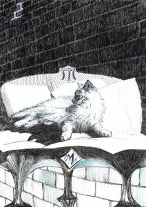 side 52, The Castle in the Forest of Findhorn, 2006, (blekk på papir) av Vincent Alexander Booth