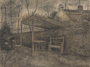Hjørne av en hage. av Vincent van Gogh