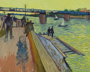 Trinquetaille-broen, 1888. av Vincent van Gogh