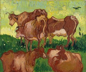 Kyrne etter Jacob Jordaens, 1890. av Vincent van Gogh