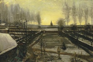 Prestegården i Nuenen i snøen, 1885. av Vincent van Gogh