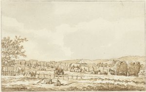 Hærens leir på Droogberg i Overveen, 19. september 1787