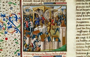 Capture of Acre, c1191, 1400-tallet av Vincent of Beauvais