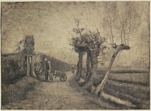 Veien bak prestegården i Nuenen av Vincent van Gogh (signed by artist)