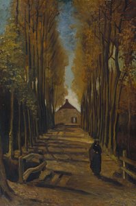 Poppelallé om høsten av Vincent van Gogh