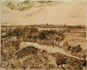 Utsikt over Arles fra Montmajour av Vincent van Gogh