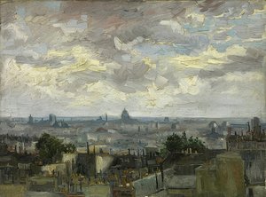 Utsikt over Paris. 1886 av Vincent van Gogh