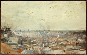 Utsikt over Paris fra Montmartre av Vincent van Gogh