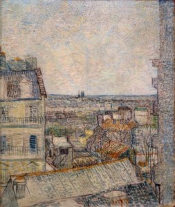Utsikt fra vinduet i leiligheten på Rue Lepic av Vincent van Gogh