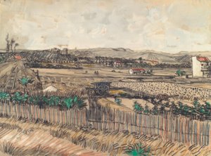Den blå vogna av Vincent van Gogh