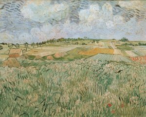 Sletta ved Auvers med regnskyer av Vincent van Gogh