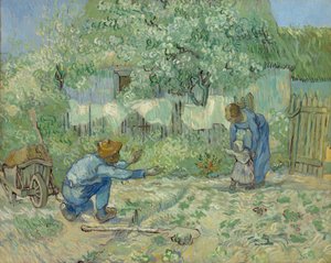 Første skritt, etter hirse, 1890. av Vincent van Gogh