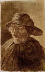 Fischer med sørvest av Vincent van Gogh
