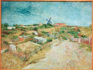 Grønnsakshager på Butte Montmartre av Vincent van Gogh