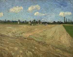 Pløyd åker (furer). 1888 av Vincent van Gogh