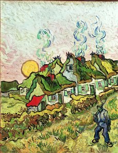 Hus og figur av Vincent van Gogh