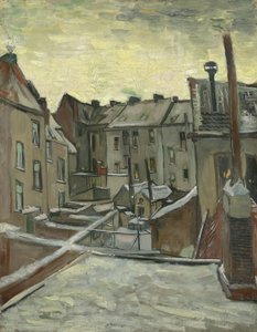 Hus sett bakfra av Vincent van Gogh