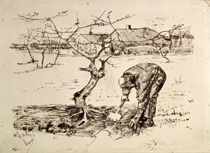 I frukthagen 1883 av Vincent van Gogh