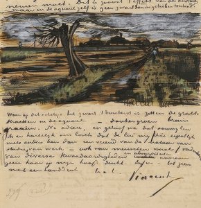 Kopfweide, Brev til Theo van Gogh. 1882 av Vincent van Gogh