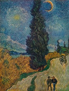 Cypress Road, 1890 av Vincent van Gogh