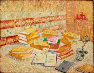 De gule bøkene eller parisiske romanser Maleri av Vincent Van Gogh (1853-1890) 1887 Mål 73x93 cm Baden-Baden, privat samling av Vincent van Gogh