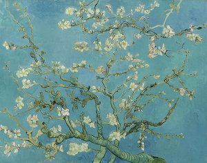 Mandelblomster. 1890 av Vincent van Gogh