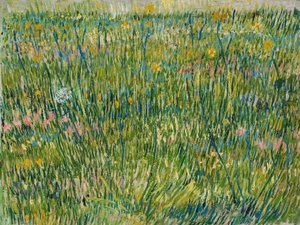 Patch of Grass, april-juni 1887 (olje på lerret) av Vincent van Gogh
