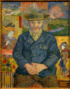 Portrett av far Tanguy-maleri av Vincent Van Gogh (1853-1890) 1887 Søn. 0,92x0,73 m Paris, musee Rodin - Portrett av far Tanguy (Julien Tanguy av Vincent van Gogh