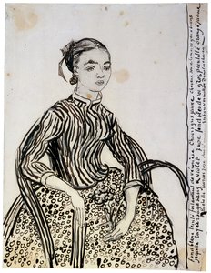 Portrett av en ung dame La Mousmé, 1888. av Vincent van Gogh