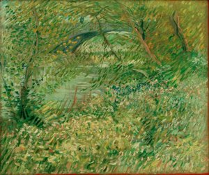 Bredden av Seinen om våren ved Pont de Clichy av Vincent van Gogh