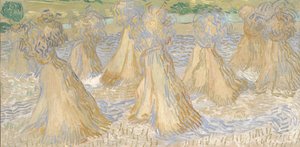 Wheaves of Wheat, juli 1890 (olje på lerret) av Vincent van Gogh