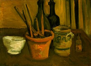Stilleben av pensler i en blomsterpotte av Vincent van Gogh