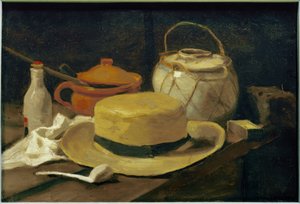 Stilleben med gul stråhatt av Vincent van Gogh