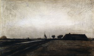 Soloppgang; Soloppgangen, 1883 av Vincent van Gogh