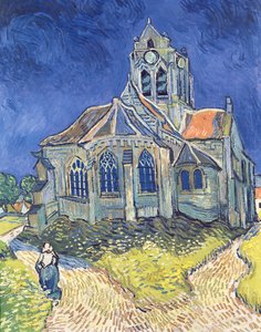 Kirken i Auvers-sur-Oise av Vincent van Gogh