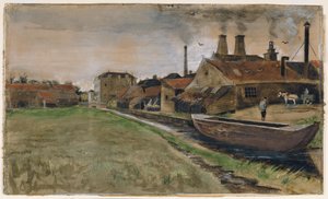 Jernmøllen i Haag, 1882 av Vincent van Gogh