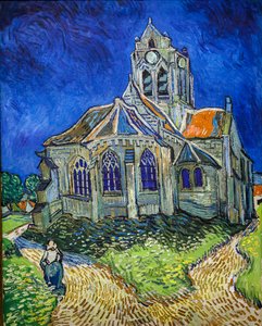 Kirken i Auvers-Sur-Oise, utsikt fra chevet av Vincent van Gogh