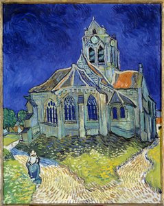 Kirken i Auvers-sur-Oise av Vincent van Gogh