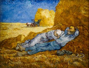 Meridianlinjen også kjent som The Siesta av Vincent van Gogh