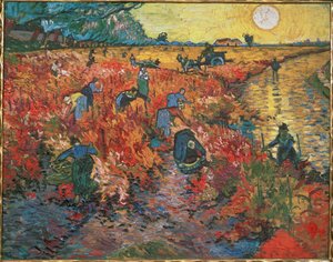 Den røde vingården i Arles av Vincent van Gogh