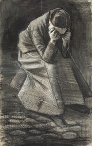 Gråtende kvinne, 1883 av Vincent van Gogh